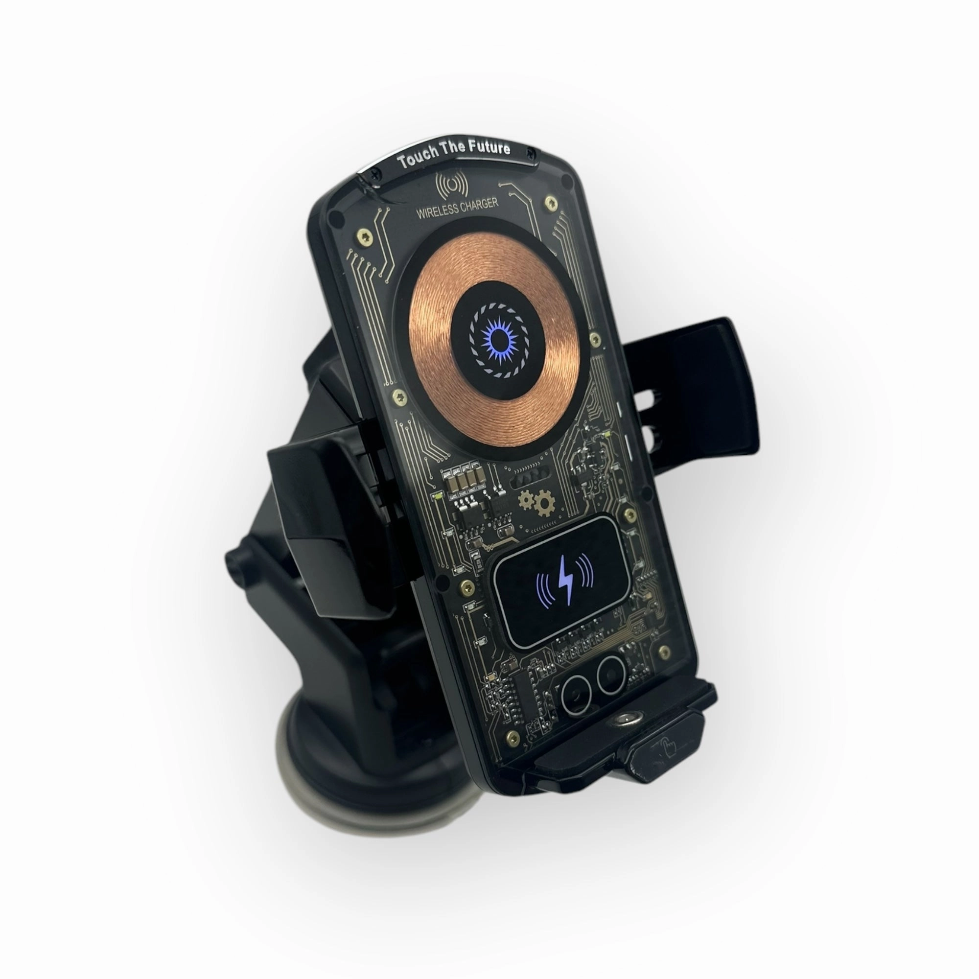 Fj26 Auto Open Wireless Car Mount Charger (Black) 15W Hot Offer Inside