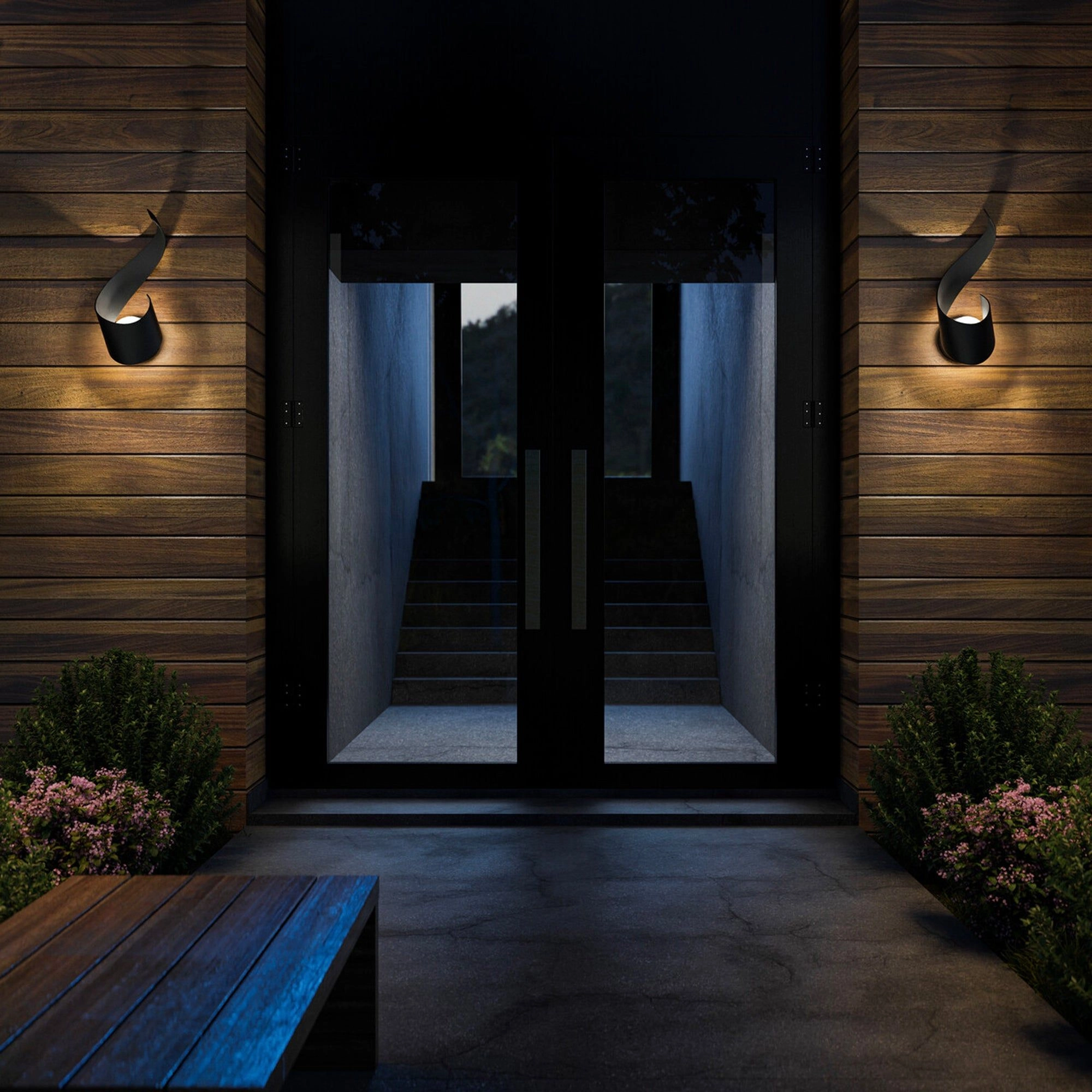 Flamme 16" LED Outdoor Wall Light