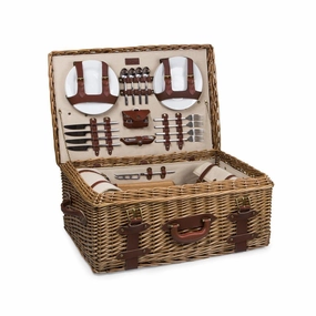 Charming Wicker Picnic Basket For 4 Online Exclusive Offer