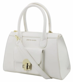 Pierre Cardin Annie Satchel | White Save More Now