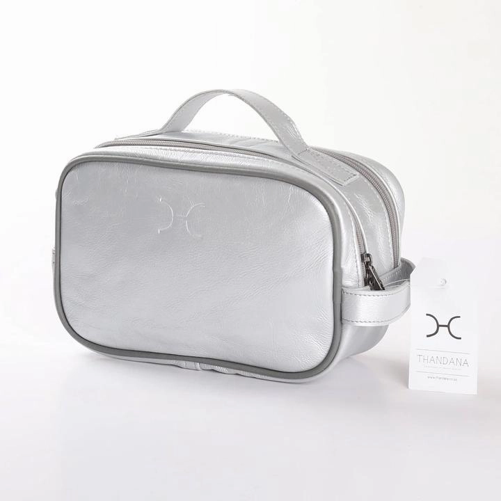 MustHave Steals Thandana Unisex Metallic Leather Vanity Case