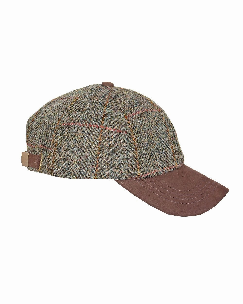 Heather Glencairn Harris Tweed Leather Peak Baseball Cap Today Only Steal