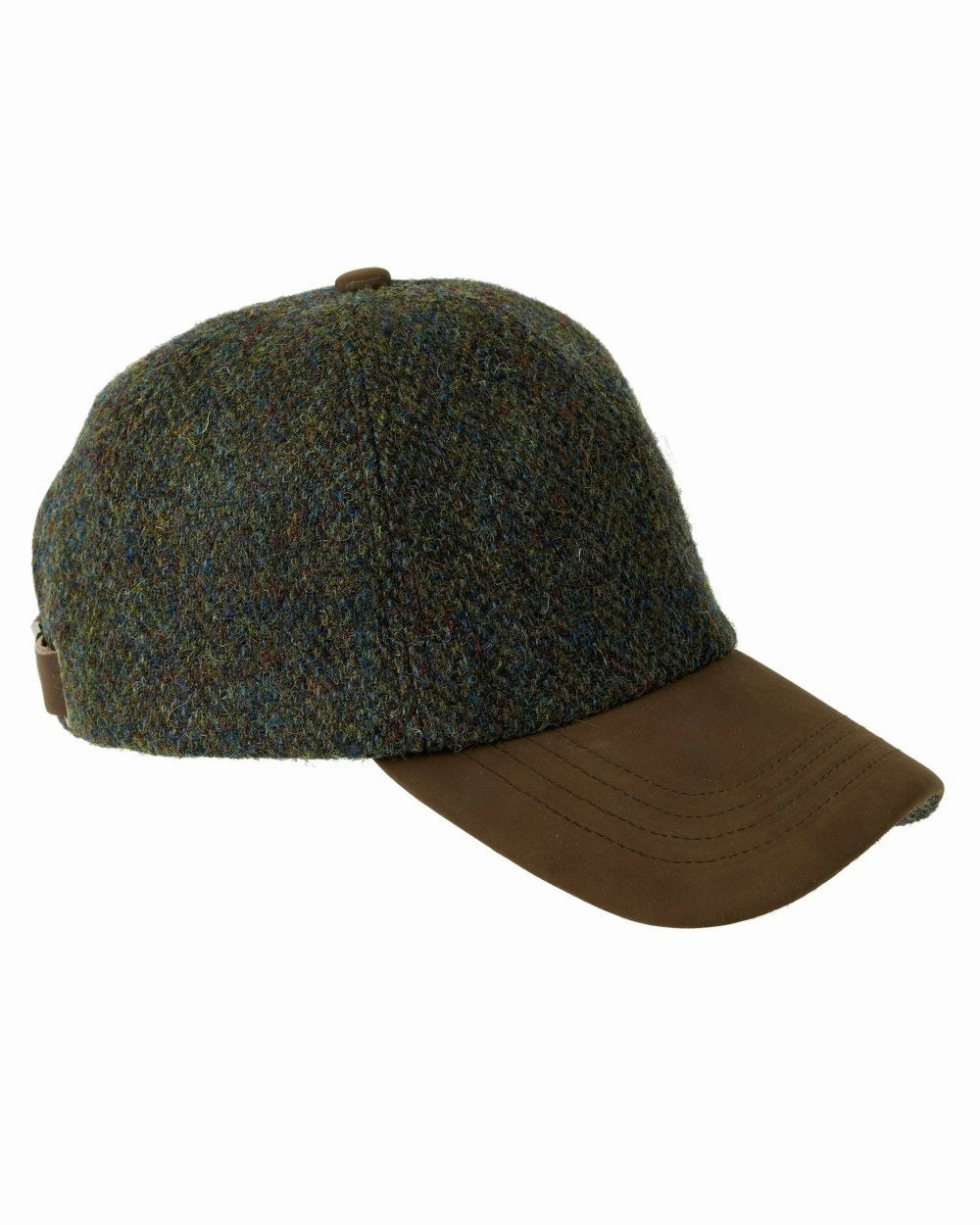 Heather Glencairn Harris Tweed Leather Peak Baseball Cap GiftWorthy Sale Grab Your Deal Today