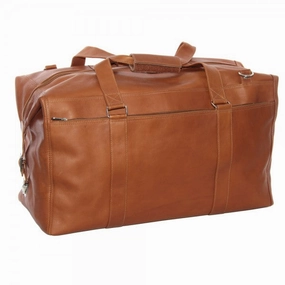 Limited Offer Alert Piel Leather Extra Large Zip Pocket Duffel Bag