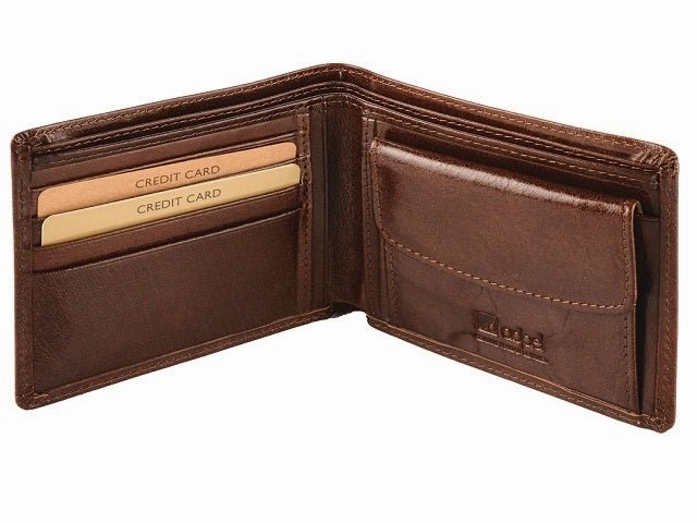 Adpel Italian Leather Wallet With Coin Section | Brown Trending Today Steal Big Clearance Event