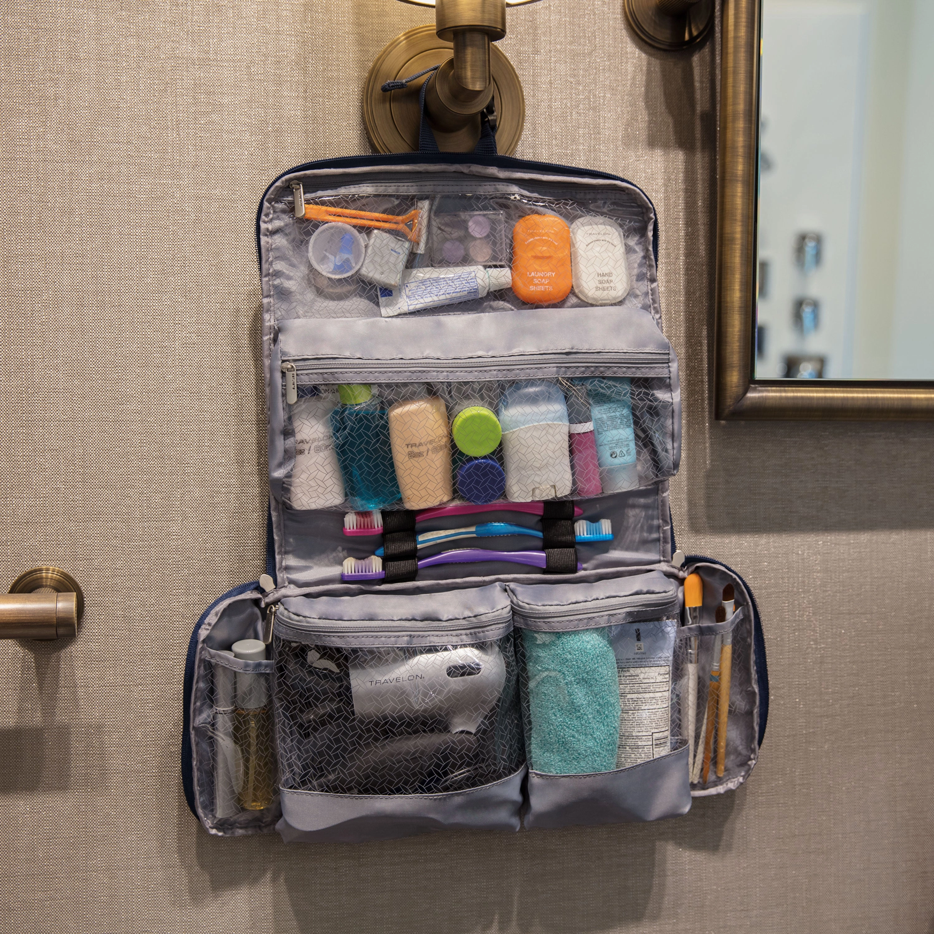 Flash Offer Today Flat-Out Hanging Toiletry Kit