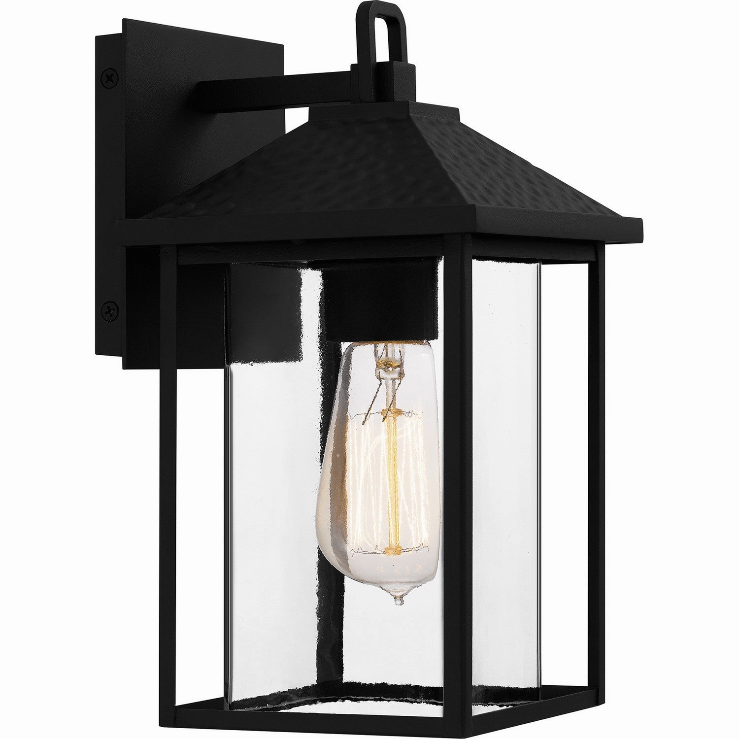 Fletcher One Light Outdoor Wall Mount Earth BlackOutdoor wall sconces with motion sensor