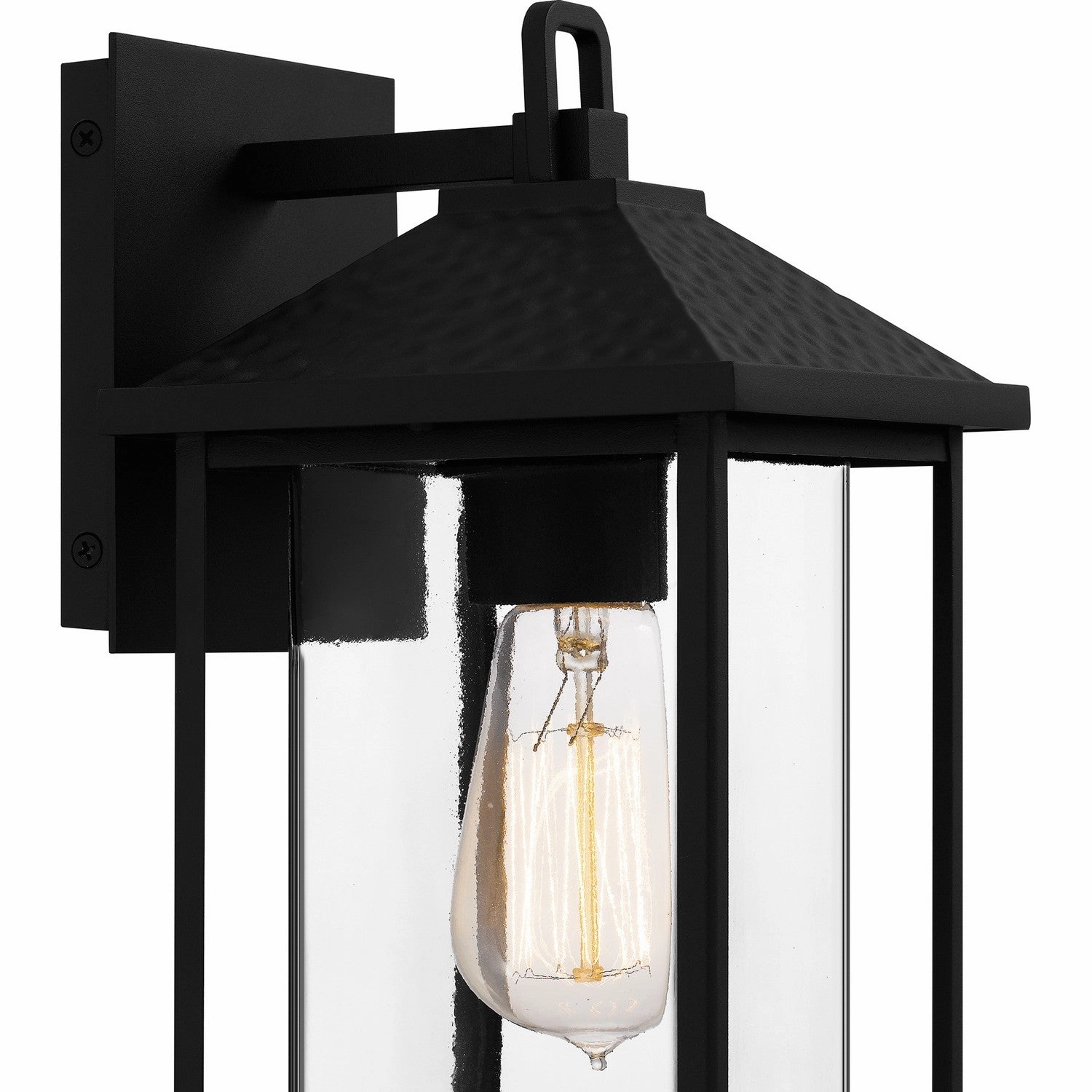 Fletcher One Light Outdoor Wall Mount Earth Black