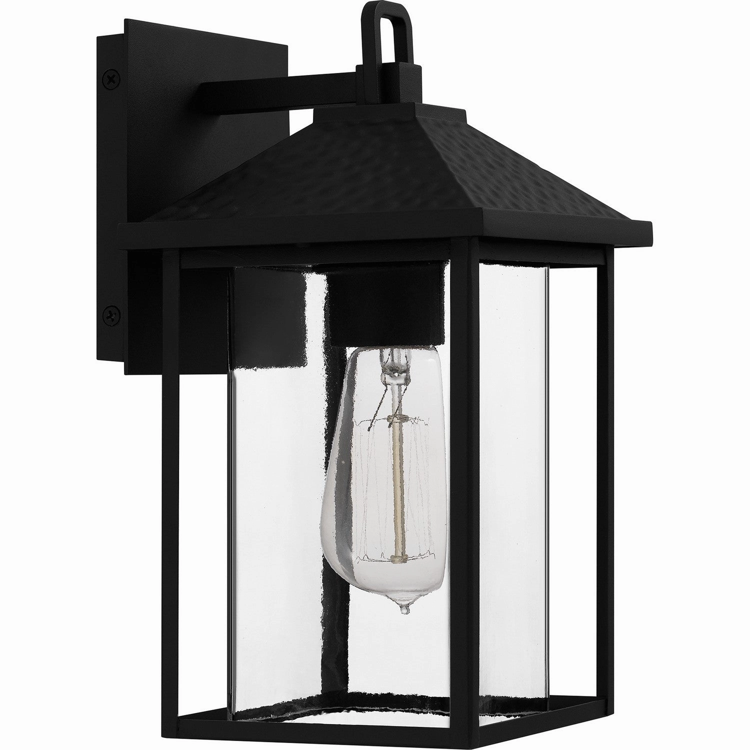 Fletcher One Light Outdoor Wall Mount Earth Black