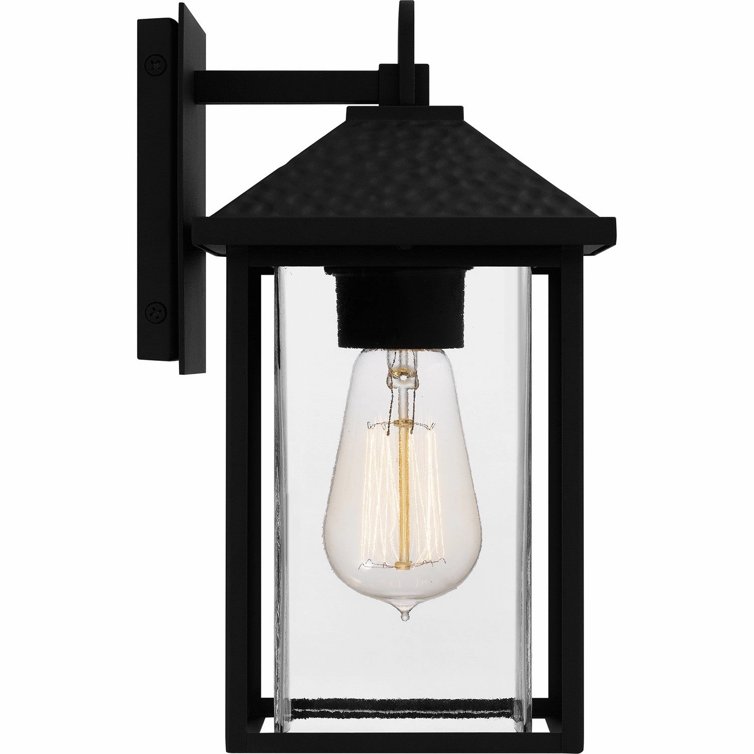 Fletcher One Light Outdoor Wall Mount Earth Black