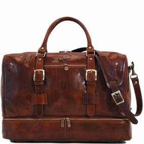 Floto Leather Fc Drop Bottom Duffle Luggage Hot Pick Online