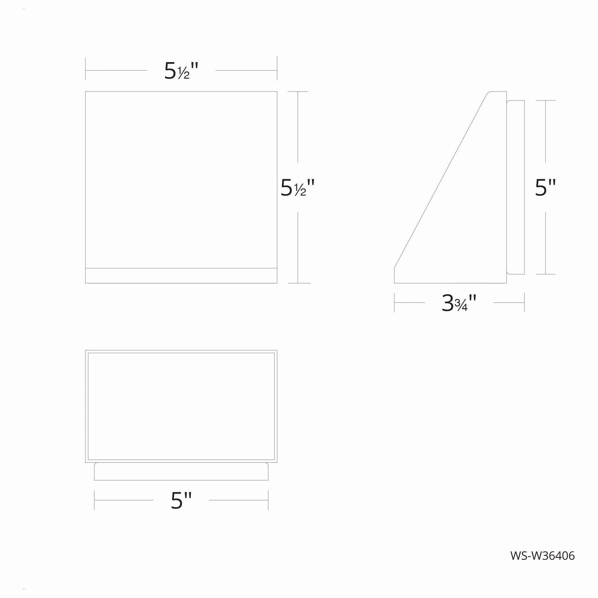 Flue 6" LED Outdoor Wall Light