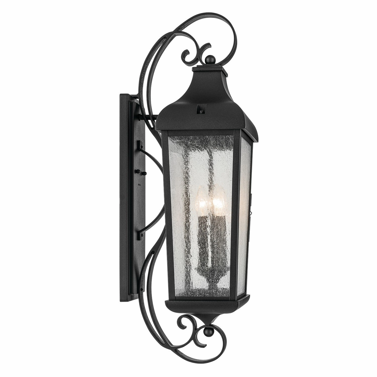 Forestdale Three Light Outdoor Wall Mount Textured Black