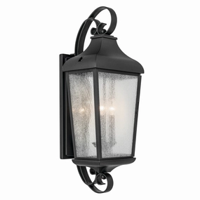 Forestdale Three Light Outdoor Wall Mount Textured BlackOutdoor wall sconces with motion sensor