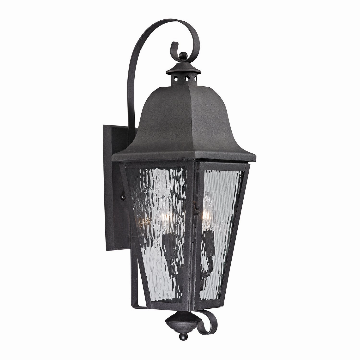 Forged Brookridge Three Light Outdoor Wall Sconce CharcoalOutdoor wall sconces with motion sensor