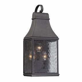 Forged Jefferson Three Light Outdoor Wall Sconce CharcoalOutdoor wall sconces with motion sensor