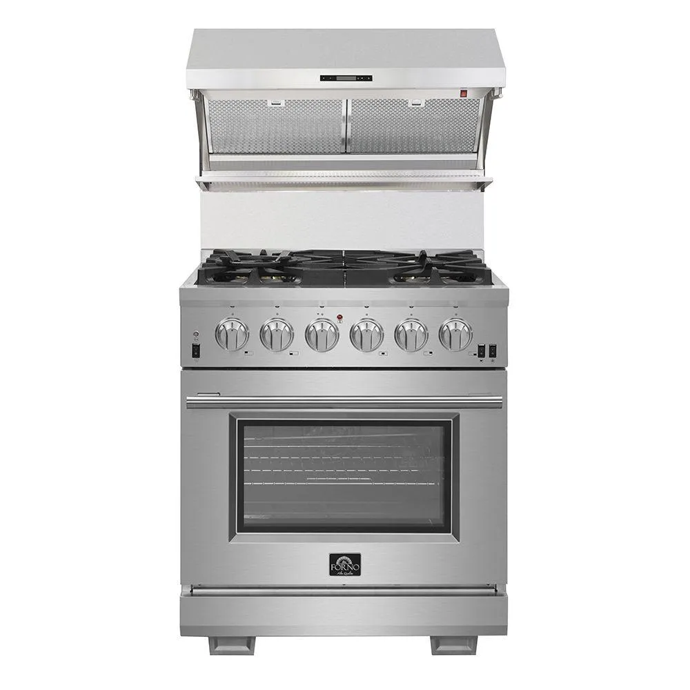 Forno FRHWM502930HB Savona - 30" Wall Mount Range Hood With Hybrid Filters & Back Splash
