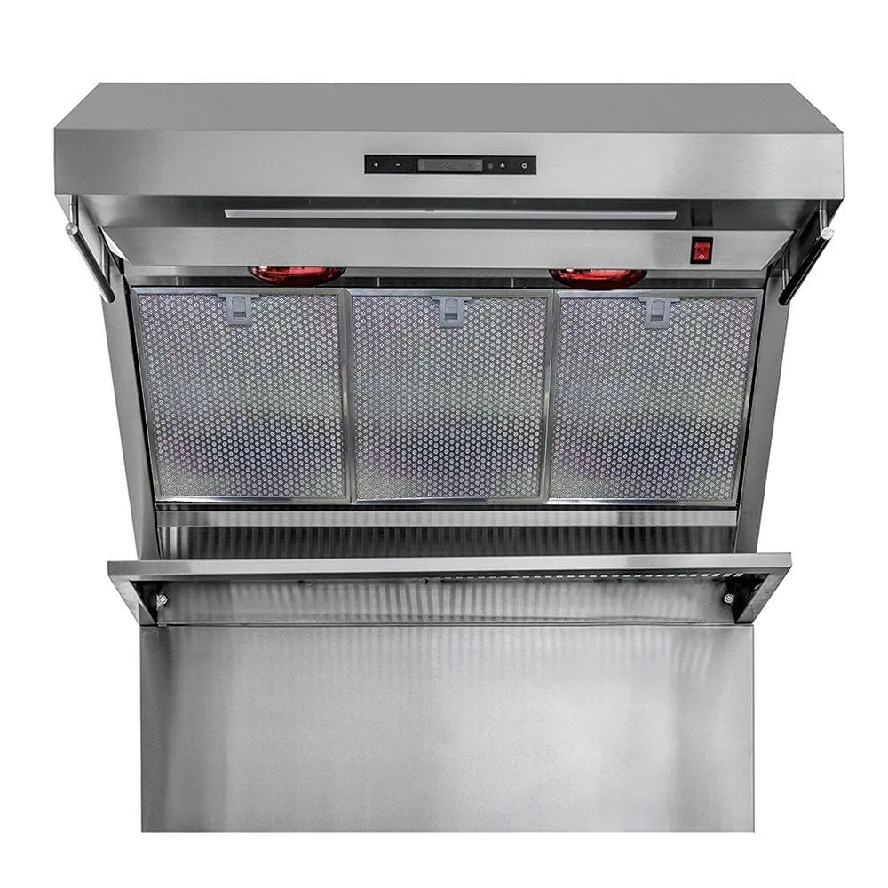 Forno FRHWM502936HB Savona - 36" Wall Mount Range Hood With Hybrid Filters & Back Splash