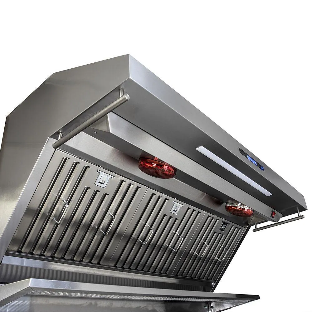 Forno FRHWM502948 Savona - 48" Wall Mount Range Hood Baffle Filter & Back Splash