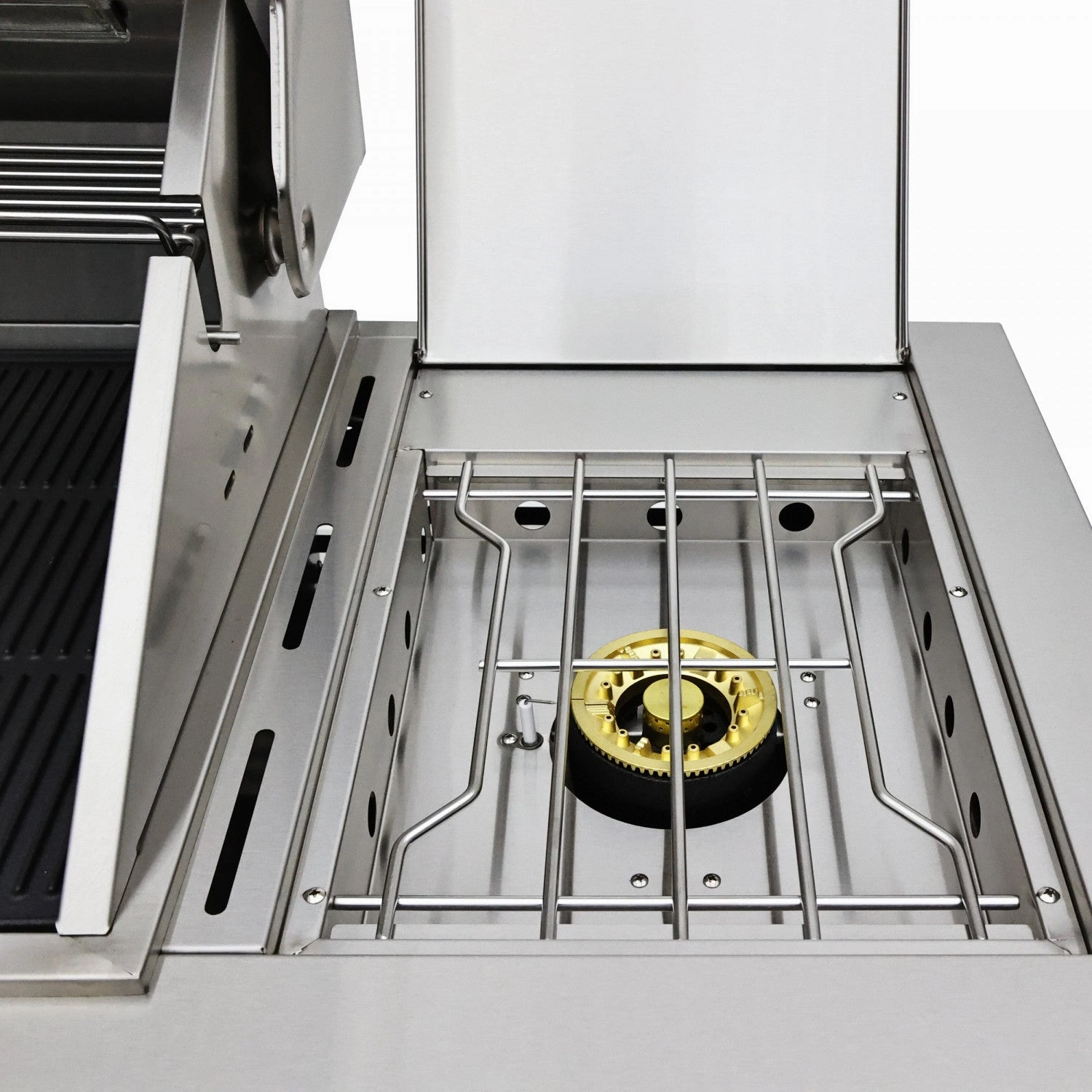 Forno Bulnes White Countertop Outdoor Kitchen with 40" 84,000 BTU BBQ and Beverage Centre - FODKT2520WHT