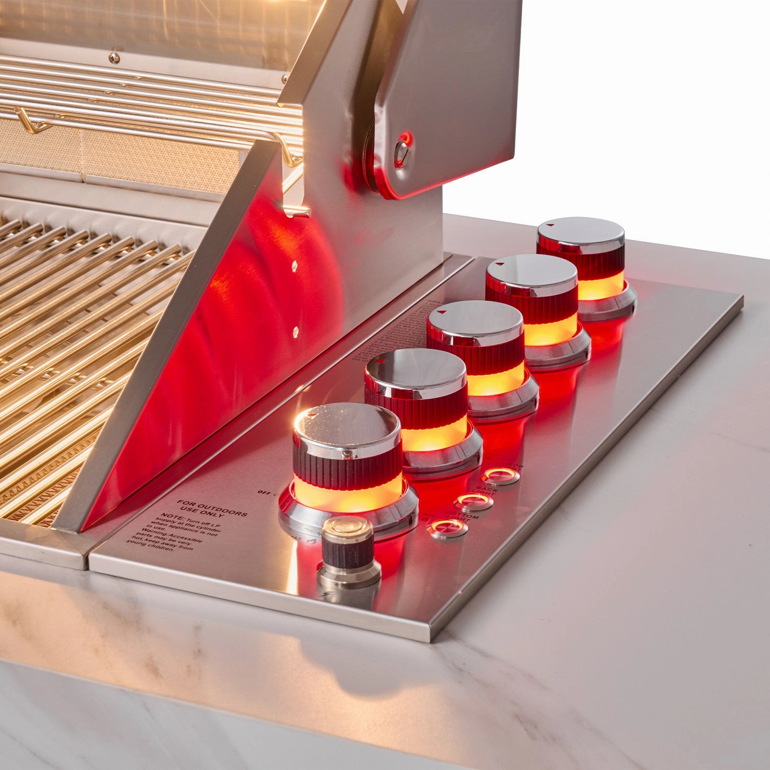 Forno Rimini White Countertop Outdoor Kitchen with 30" 62,600 BTU BBQ and 2 Beverage Centres (4.8 Cu. Ft.) - FODKT2575WHT