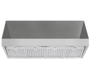 Forzacucina FH4824 48 Inch Professional Wall Mounted Range Hood, 24 Inches Tall