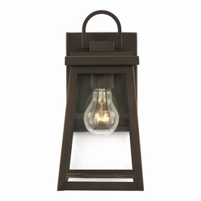 Founders One Light Outdoor Wall Lantern Antique BronzeOutdoor wall sconces with motion sensor
