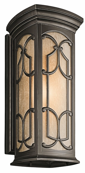 Franceasi One Light Outdoor Wall Mount Olde BronzeOutdoor wall sconces with motion sensor