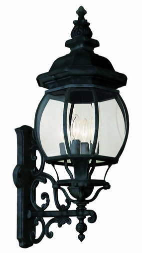 Francisco Four Light Wall Lantern BlackOutdoor wall sconces with motion sensor