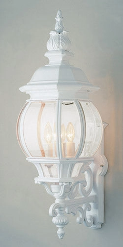 Francisco Four Light Wall Lantern WhiteOutdoor wall sconces with motion sensor
