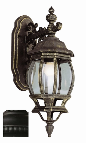 Francisco One Light Wall Lantern BlackOutdoor wall sconces with motion sensor