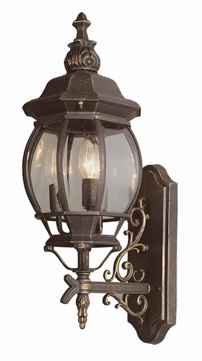 Francisco Three Light Wall Lantern BlackOutdoor wall sconces with motion sensor