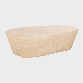 Franklin - 125cm Coffee Table In Faux Travertineoutdoor coffee table for patio or lounge