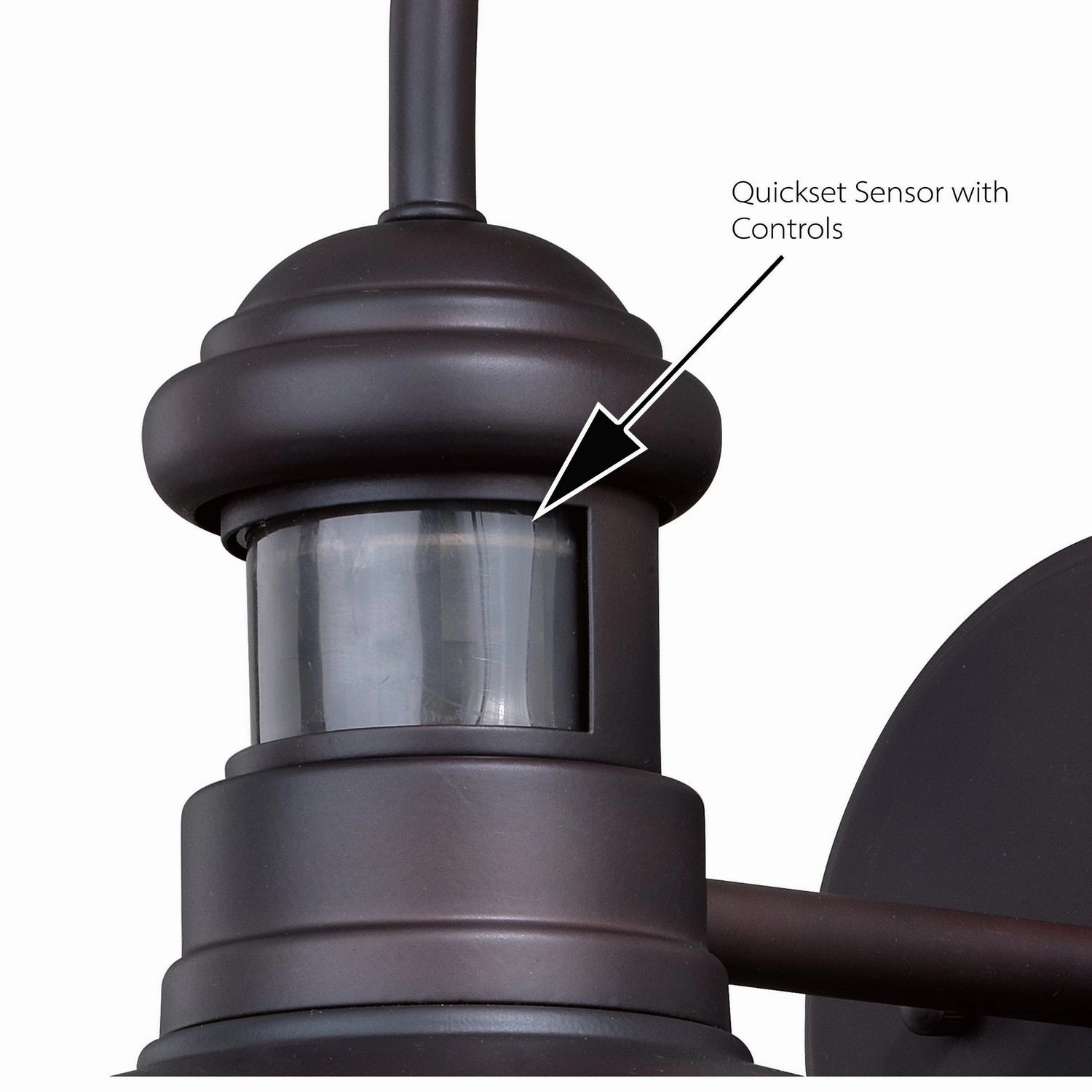 Franklin One Light Motion Sensor Outdoor Wall Light Oil Burnished Bronze and Light Gold