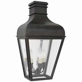 Fremont Three Light Wall Lantern French RustOutdoor wall sconces with motion sensor