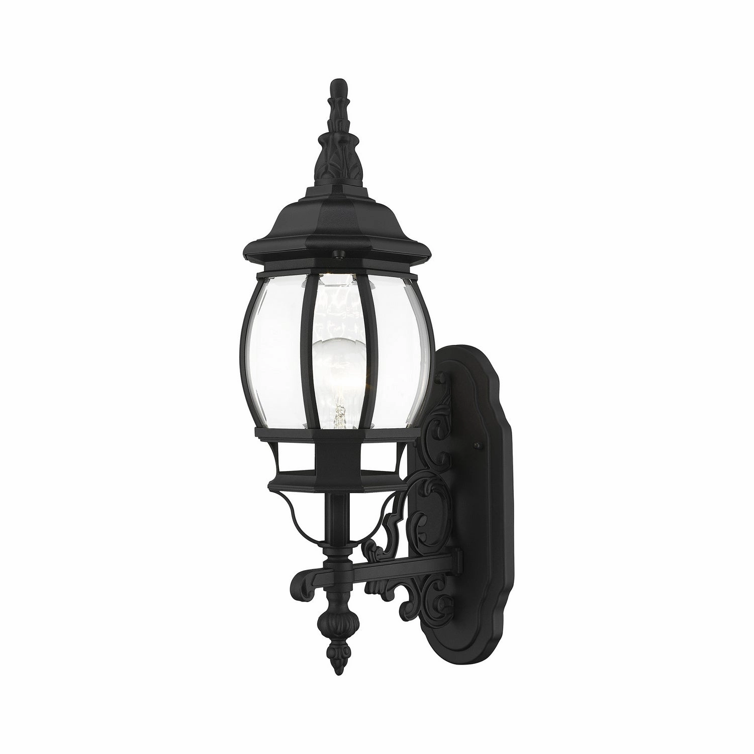 Frontenac One Light Outdoor Wall Lantern Textured BlackOutdoor wall sconces with motion sensor
