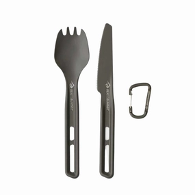 Frontier UL Cutlery Set | Spork and KnifePortable camping cookware set