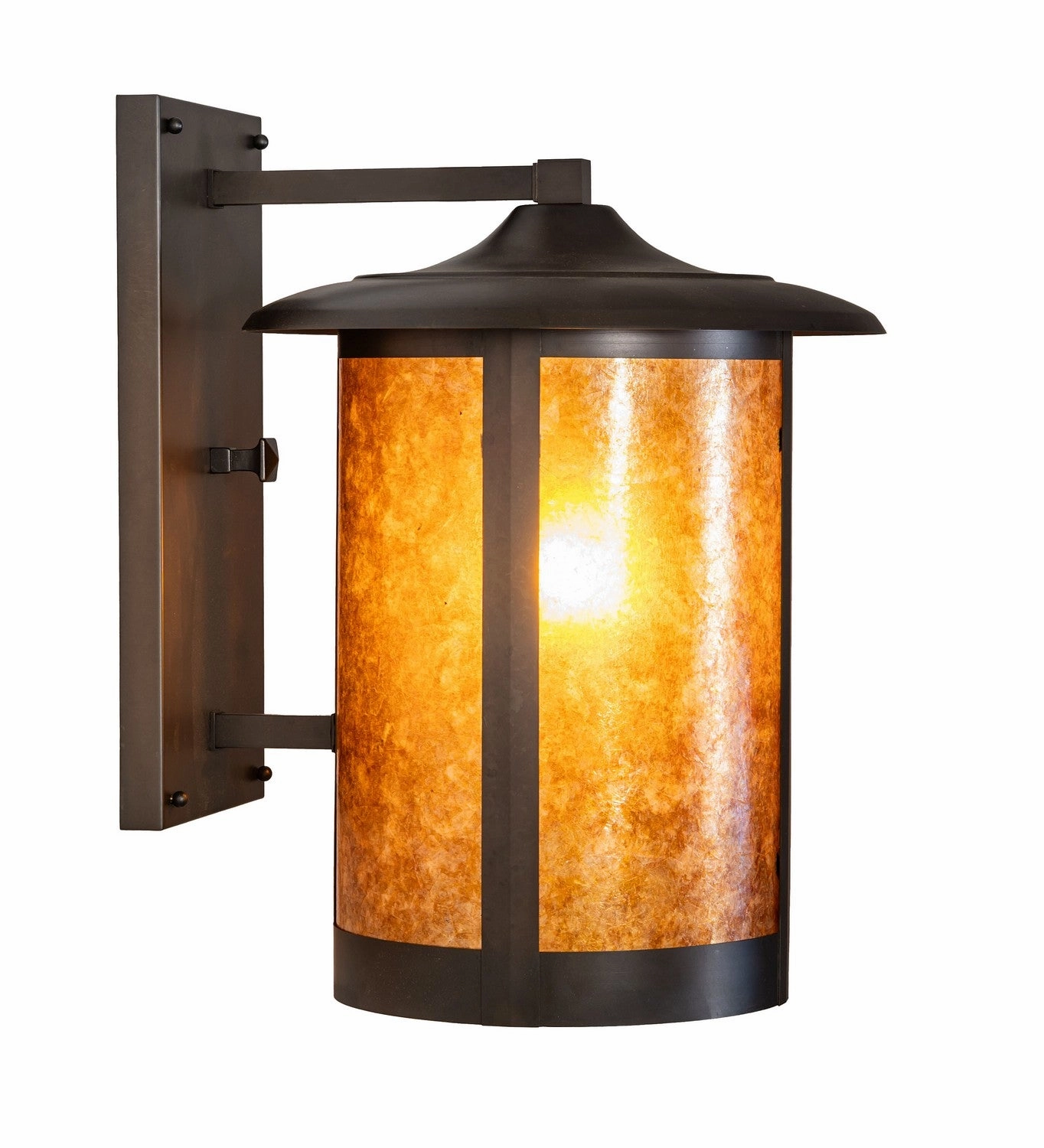 Fulton One Light Wall Sconce Craftsman Brown
