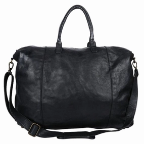Limited Time Discount Gabee Washed Leather Parkes Travel/Duffel Bag Black