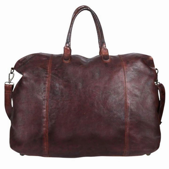 Instant Deal Today Gabee Washed Leather Parkes Travel/Duffel Bag Chocolate Brown