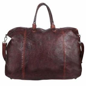 Instant Deal Today Gabee Washed Leather Parkes Travel/Duffel Bag Chocolate Brown