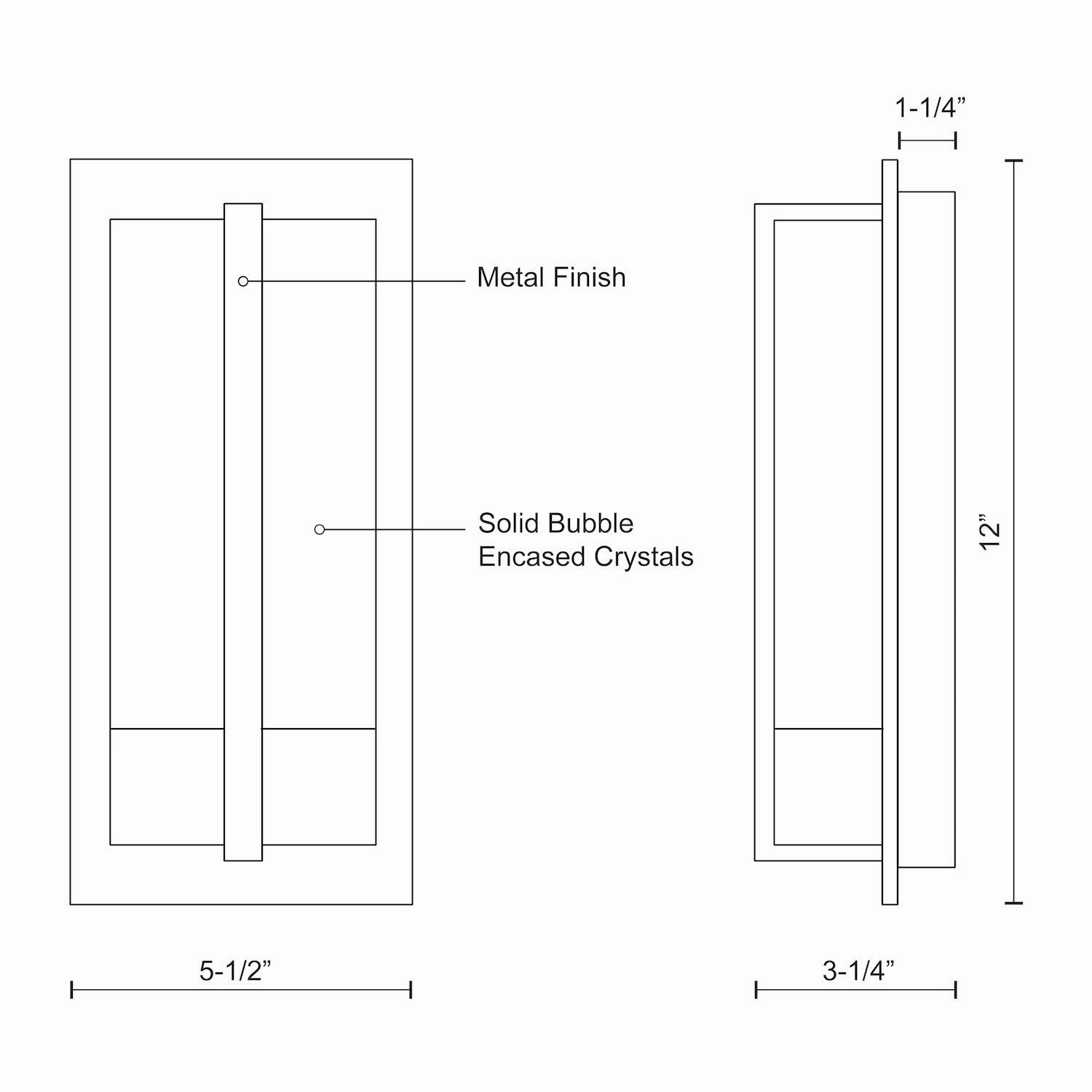 Gable LED Wall Sconce Brushed Nickel