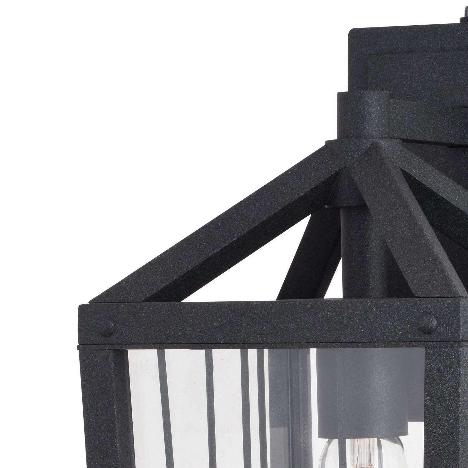 Gage One Light Outdoor Wall Mount Volcanic Black