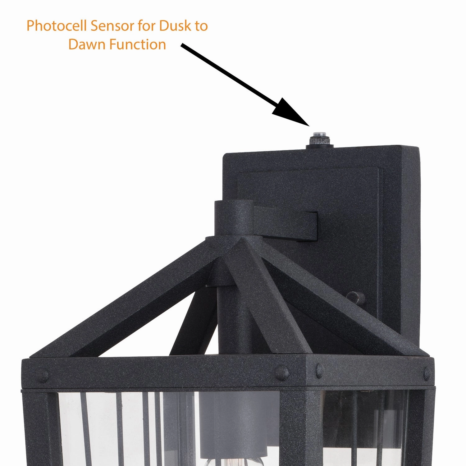 Gage One Light Outdoor Wall Mount Volcanic Black