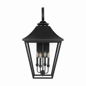 Galena Four Light Outdoor Wall Sconce Textured BlackOutdoor wall sconces with motion sensor