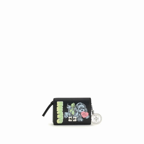 Flash Offer Today Hot Offer Frenzy Ganni Ganni Card Holder With Flap Blue Women'S Dog
