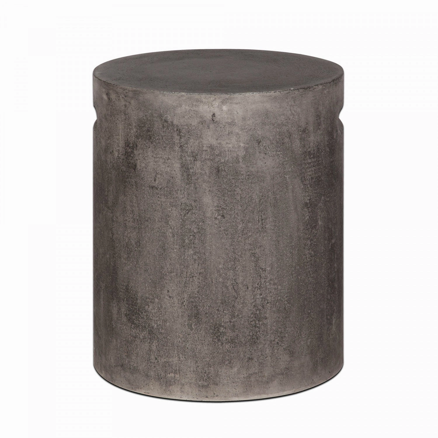 Gavrin Round Side Table With Handle - Dark Grey