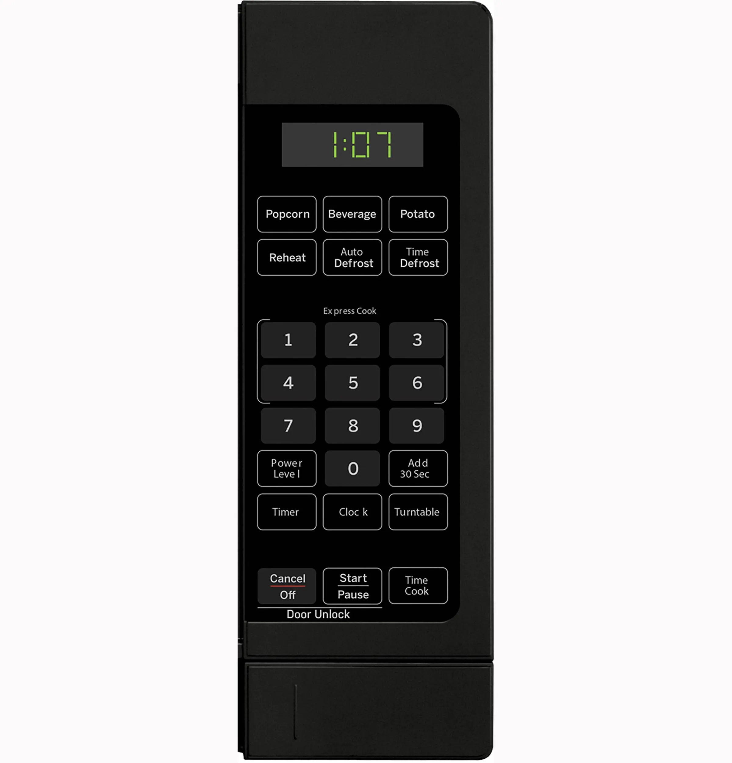 Ge Appliances GCHK07N1WBB Ge? 0.7 Cu. Ft. Spacemaker? Countertop Microwave Oven