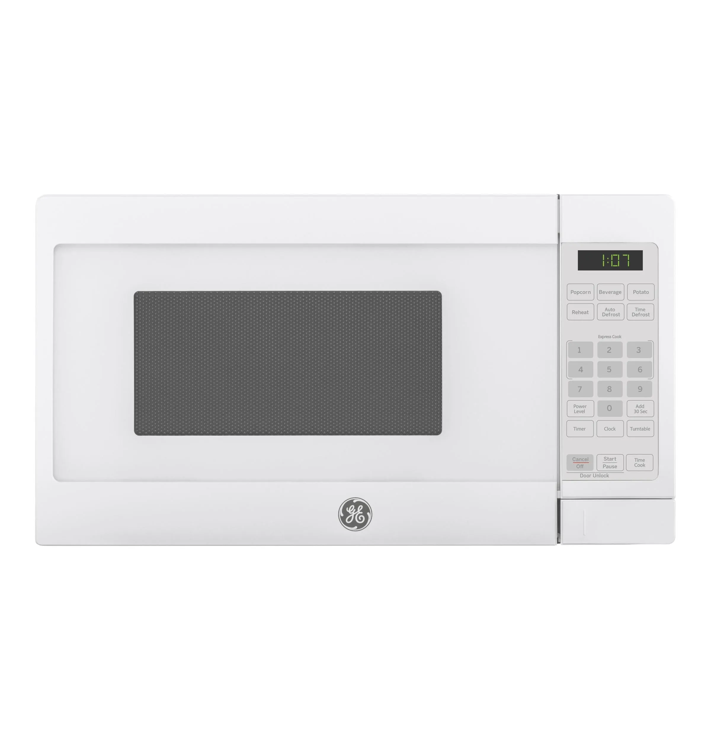 Ge Appliances GCHK07N1WWW Ge? 0.7 Cu. Ft. Spacemaker? Countertop Microwave Oven