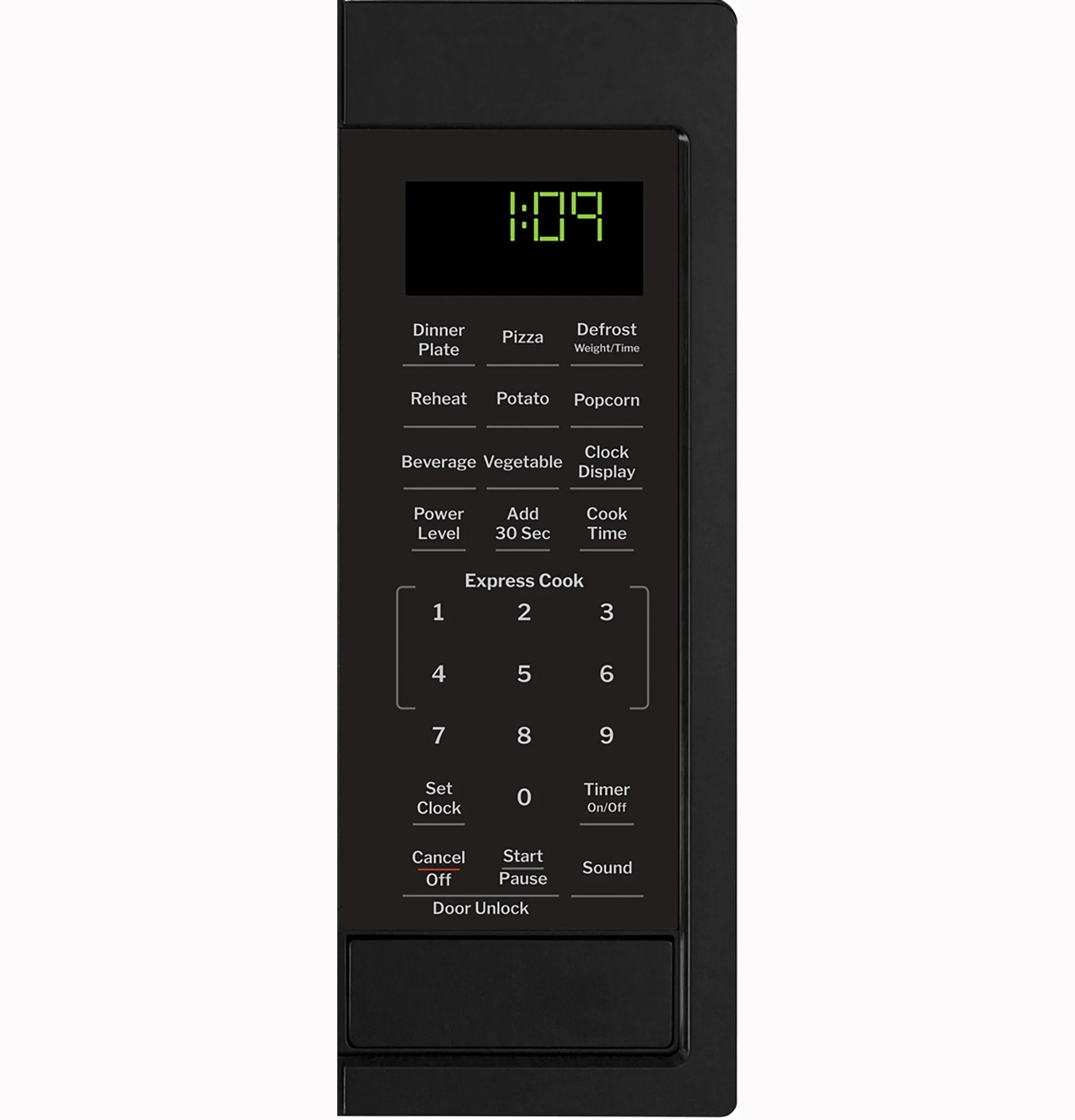 Ge Appliances GCST09N1WBB Ge? 0.9 Cu. Ft. Capacity Countertop Microwave Oven